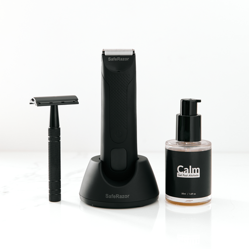 SafeRazor + 2 cuchillas + Facial Razor + Calm
